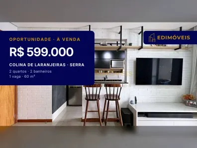 Apartamento com 2 Quartos à venda, 60m² no Colina de Laranjeiras, Serra