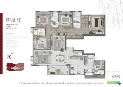Apartamento com 4 Quartos à venda, 158m² no Savassi, Belo Horizonte