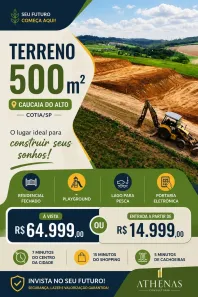 Lote/Terreno à venda, 500m² no dos Mendes (Caucaia do Alto), Cotia