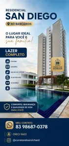 Apartamento com 3 Quartos à venda, 69m² no Jardim Cidade Universitária, João Pessoa