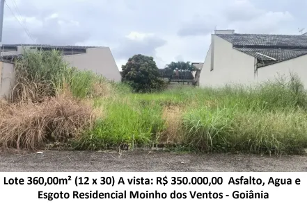 Lote/Terreno à venda, 360m² no Moinho dos Ventos, Goiânia