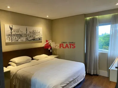Flat com 1 Quarto para alugar, 34m² no Cidade Monções, São Paulo