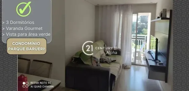 Apartamento com 3 Quartos à venda, 73m² no Jardim Tupanci, Barueri