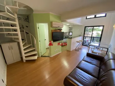 Flat com 1 Quarto para alugar, 50m² no Moema, São Paulo