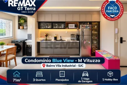 Apartamento com 3 Quartos à venda, 71m² no Vila Industrial, São José dos Campos