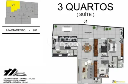 Apartamento com 3 Quartos à venda, 151m² no Jardim Guanabara, Rio de Janeiro