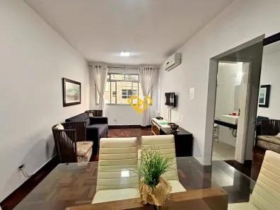 Apartamento com 2 Quartos para alugar, 90m² no Ponta da Praia, Santos