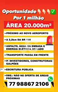 Lote/Terreno à venda, 20000m² no Iguá, Vitória da Conquista