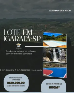 Lote/Terreno à venda, 600m² no , Igaratá
