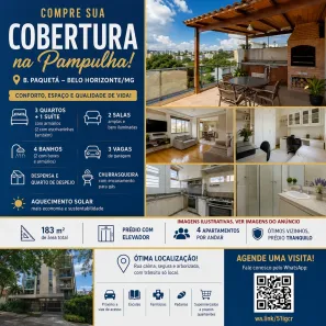Apartamento com 4 Quartos à venda, 183m² no Paquetá, Belo Horizonte