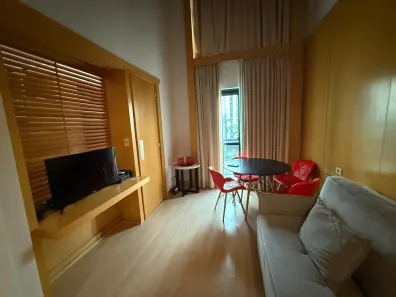 Apartamento com 1 Quarto para alugar, 44m² no Moema, São Paulo