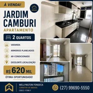 Apartamento com 2 Quartos à venda, 60m² no Jardim Camburi, Vitória
