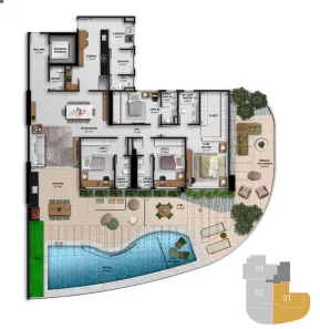 Apartamento com 5 Quartos à venda, 586m² no Enseada do Suá, Vitória