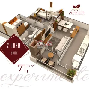 Apartamento com 2 Quartos para alugar, 73m² no Vila Aprazível, Jacareí