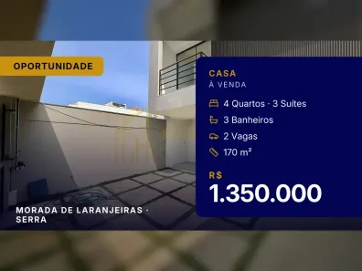 Casa com 4 Quartos à venda, 170m² no Morada de Laranjeiras, Serra