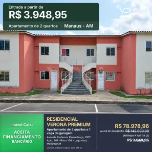 Apartamento com 2 Quartos à venda, 40m² no Lago Azul, Manaus