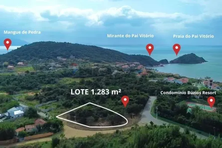 Lote/Terreno à venda, 1283m² no Village de Búzios, Armação dos Búzios