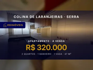 Apartamento com 2 Quartos à venda, 47m² no Colina de Laranjeiras, Serra