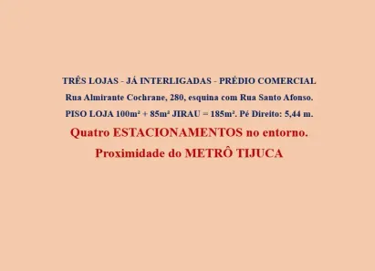 Ponto Comercial para alugar, 185m² no Tijuca, Rio de Janeiro