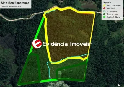 Fazenda/Sítio com 2 Quartos à venda, 173000m² no Lagoinha, Juquiá