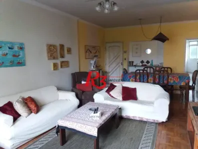 Apartamento com 3 Quartos para alugar, 160m² no José Menino, Santos