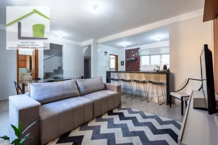Casa de Condomínio com 3 Quartos para alugar, 136m² no Gonzaga, Santos