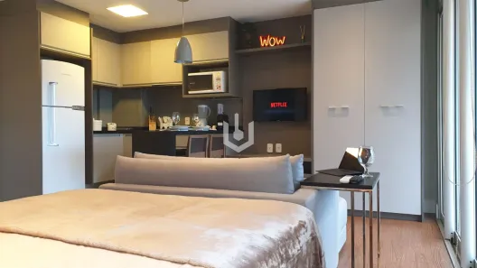 Apartamento com 1 Quarto para alugar, 34m² no Santo Amaro, São Paulo