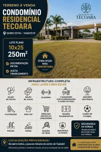 Lote/Terreno à venda, 250m² no Parque São Cristóvão, Taubaté