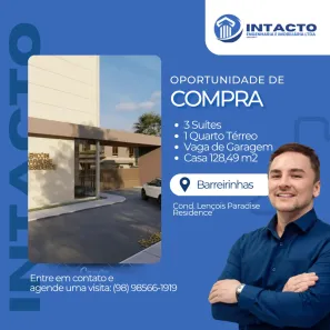 Casa de Condomínio com 4 Quartos à venda, 129m² no , Barreirinhas