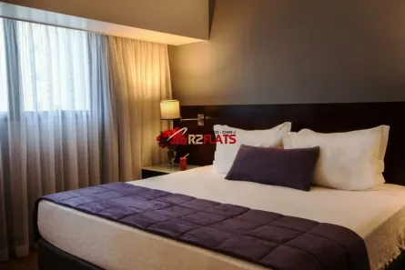 Flat com 1 Quarto para alugar, 29m² no Cidade Monções, São Paulo