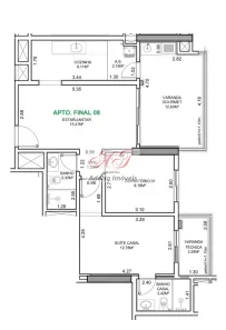 Apartamento com 2 Quartos à venda, 82m² no Aparecida, Santos