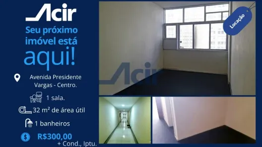 Sala Comercial à venda, 31m² no Centro, Rio de Janeiro