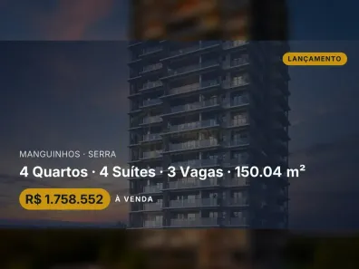 Apartamento com 4 Quartos à venda, 150m² no Manguinhos, Serra