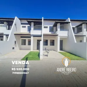 Casa de condomínio para comprar com 90 m², 3 quartos, 2 banheiros, 1 vaga em  Praia do Flamengo, Salvador
