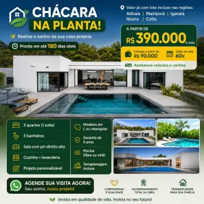 Fazenda/Sítio com 3 Quartos à venda, 86m² no Portão, Atibaia
