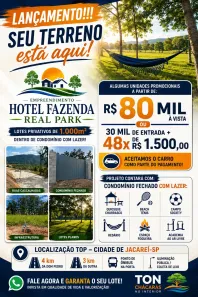 Lote/Terreno à venda, 1000m² no Centro, Jacareí