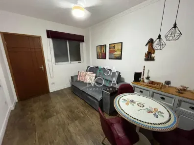 Apartamento com 1 Quarto para venda ou aluguel, 47m² no Gonzaga, Santos