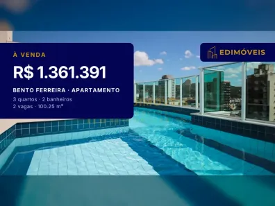 Apartamento com 3 Quartos à venda, 100m² no Bento Ferreira, Vitória