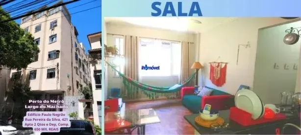 Apartamento com 2 Quartos à venda, 65m² no Laranjeiras, Rio de Janeiro