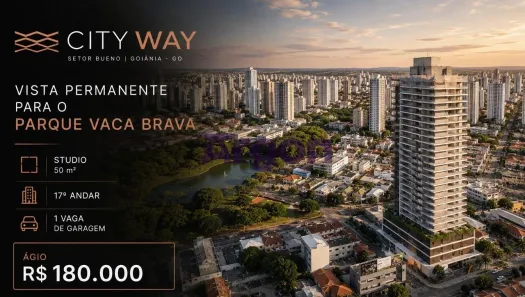 Apartamento com 1 Quarto à venda, 50m² no Setor Bueno, Goiânia