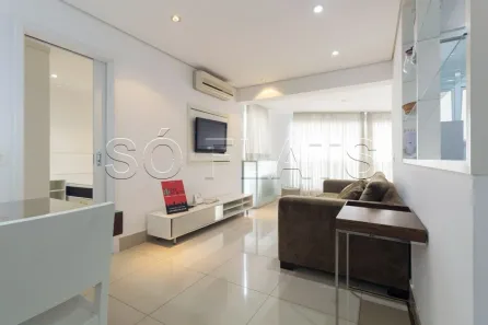 Flat com 1 Quarto à venda, 50m² no Cidade Monções, São Paulo