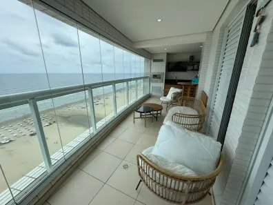Apartamento com 3 Quartos para alugar, 101m² no Boqueirão, Praia Grande