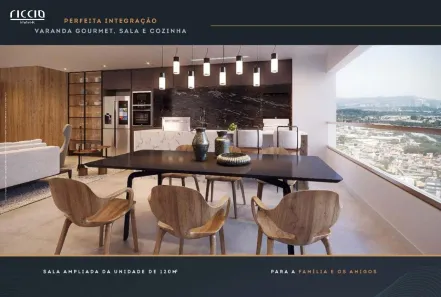 Apartamento com 3 Quartos à venda, 120m² no Condomínio Royal Park, São José dos Campos