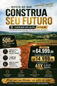 Lote/Terreno à venda, 500m² no Altos de Caucaia (Caucaia do Alto), Cotia