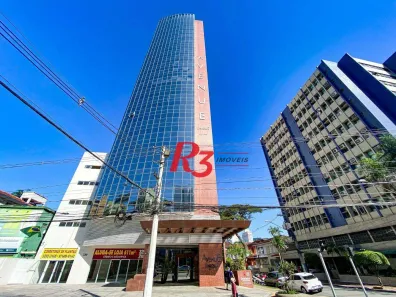 Sala Comercial para alugar, 105m² no Vila Mathias, Santos