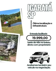 Lote/Terreno à venda, 600m² no , Igaratá