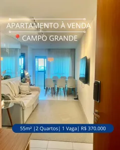 Apartamento com 2 Quartos à venda, 55m² no Campo Grande, Recife