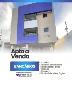 Apartamento com 2 Quartos à venda, 60m² no Bancários, João Pessoa