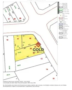 Lote/Terreno para alugar, 600m² no Jardim, Santo André