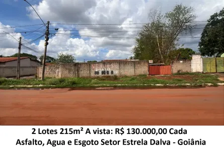 Lote/Terreno à venda, 215m² no Setor Estrela Dalva, Goiânia